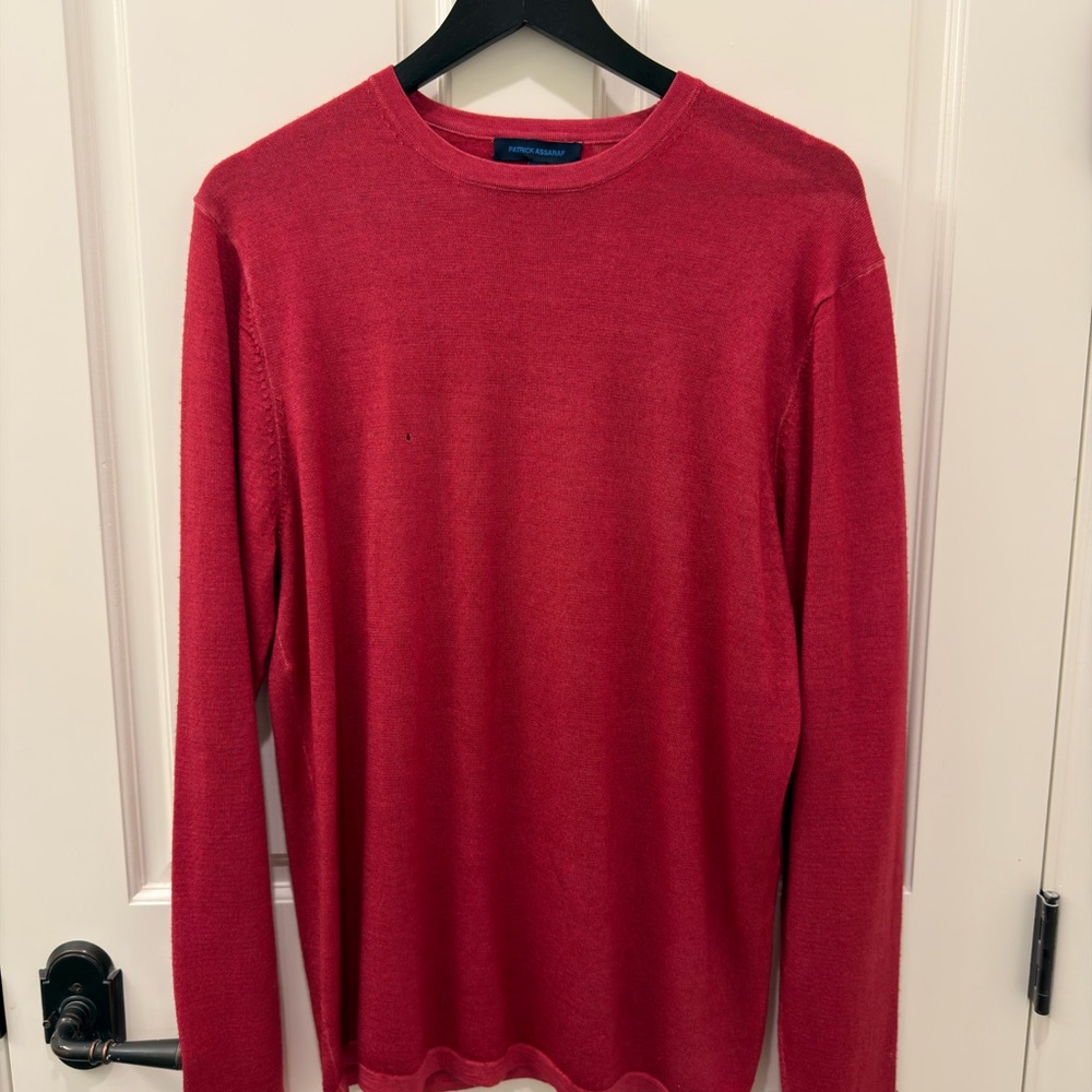 Men's Red Sweater Cardigan
